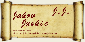 Jakov Juškić vizit kartica
